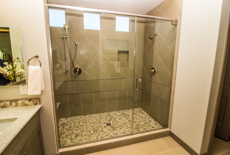 Modern Shower with Glass Enclosure