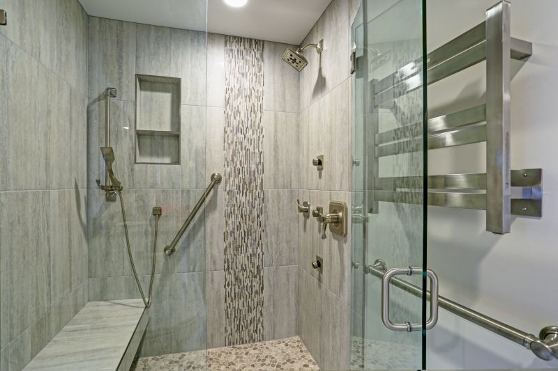 Walk-In Shower with Rain Head